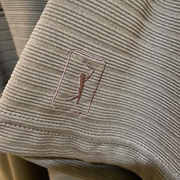 Champion's Tour--PGA-Men's Large- Golf Polo-Charcoal Grey-Dinosaur Logo - Picture 6 of 9